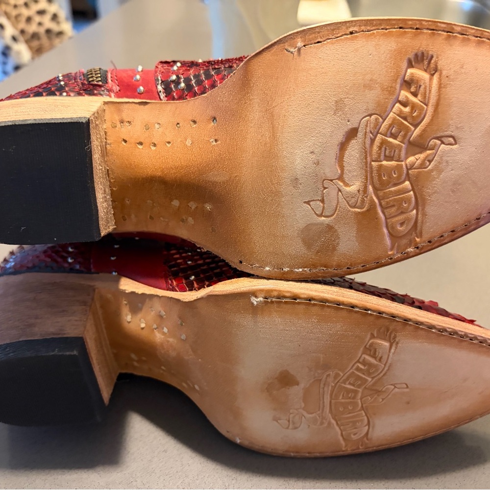 Freebird Morgan Red Python boots - Picture 5 of 5